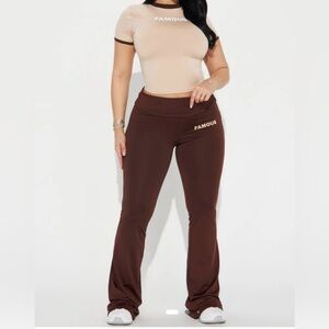 Fashion Nova Chocolate Flare Pants